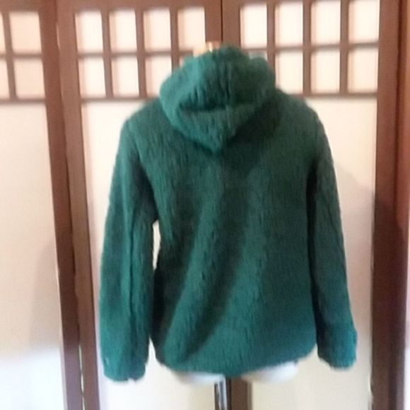 Champion teddy bear hoodie deep green sz M - Picture 5 of 9